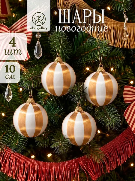 Изображение товара Набор шаров новогодних Elan Gallery 990916