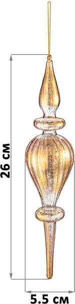 Изображение товара Набор елочных игрушек Elan Gallery Сусальное золото 980112