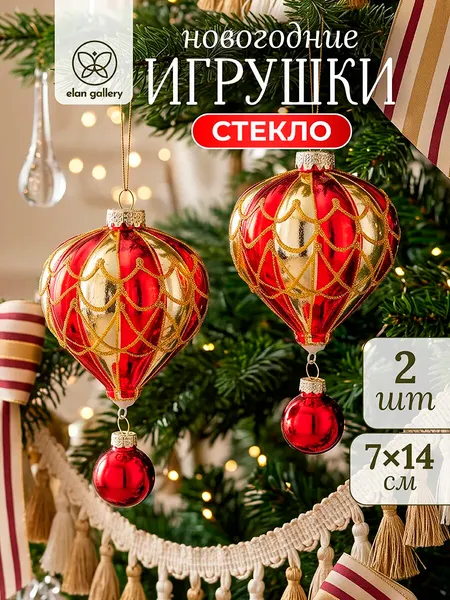 Изображение товара Набор елочных игрушек Elan Gallery Воздушный шар 980133