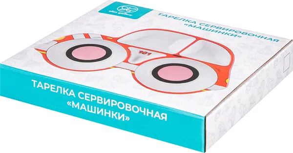 Изображение товара Тарелка столовая обеденная Elan Gallery Пожарная машинка 541088