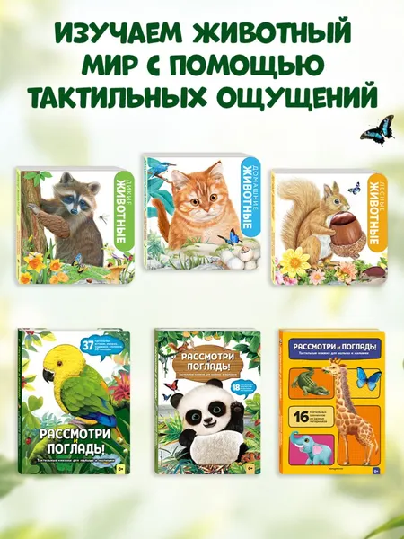 Изображение товара Книжка-панорамка Эксмо Рассмотри и погладь! Попугай (9785042239762)