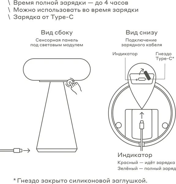 Изображение товара Интерьерная настольная лампа Pragma Lums с регулировкой яркости MTL_P_B-2 (черный)