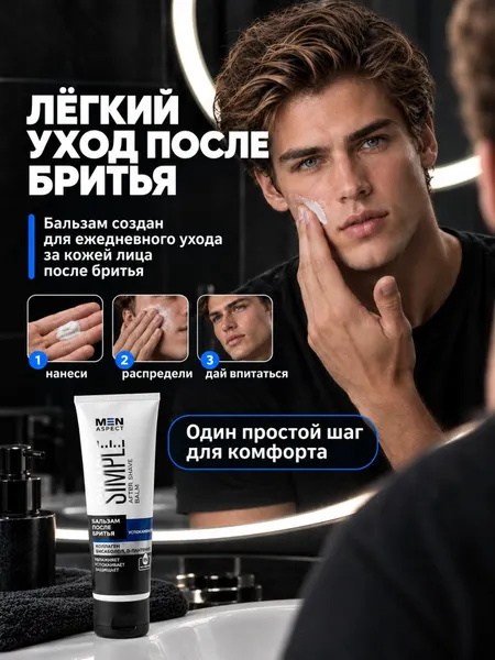 Изображение товара Бальзам после бритья Modum Men Aspect Simple Успокаивающий (100г)