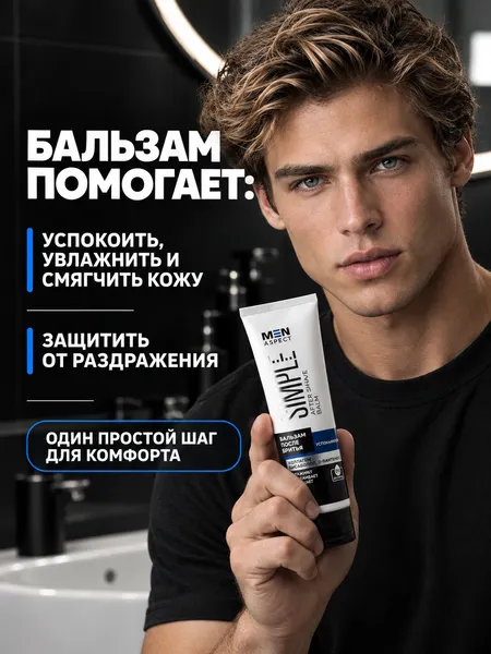 Изображение товара Бальзам после бритья Modum Men Aspect Simple Успокаивающий (100г)