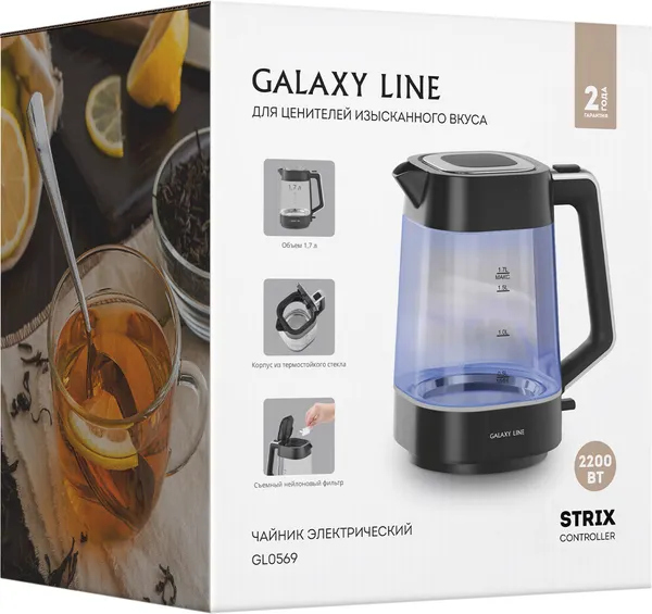 Изображение товара Электрочайник Galaxy Line GL 0569 (черный)