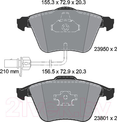 Изображение товара Тормозные колодки Textar 2395001