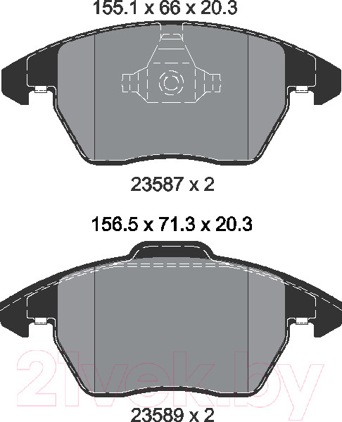 Изображение товара Тормозные колодки Textar 2358704