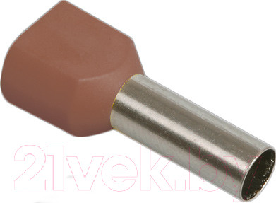 Изображение товара Набор гильз для кабеля IEK UTE10-D2-4-100 (100шт, коричневый)