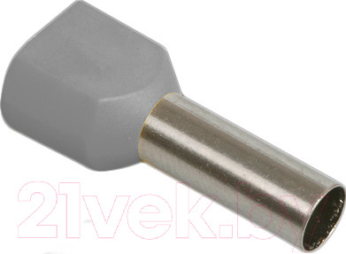 Изображение товара Набор гильз для кабеля IEK UTE10-D4-0-100 (100шт, серый)