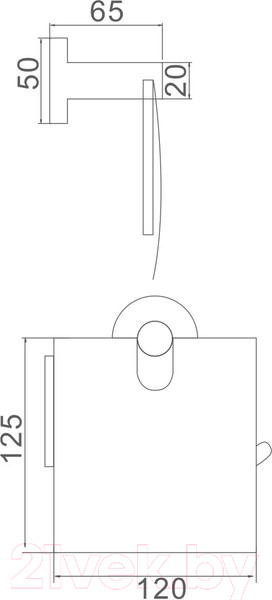 Изображение товара Держатель для туалетной бумаги Ledeme L71703