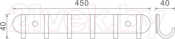 Изображение товара Крючок для ванной Ledeme L70201-6