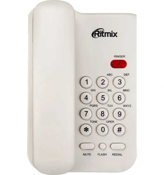 Изображение товара Проводной телефон Ritmix RT-311 (белый)