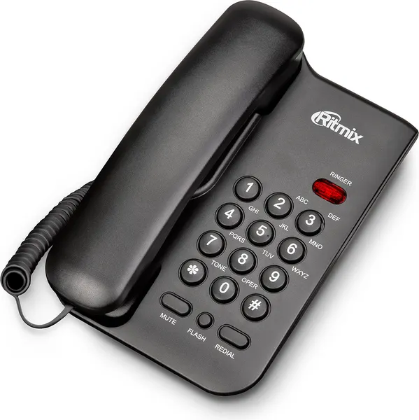 Изображение товара Проводной телефон Ritmix RT-311 (черный)