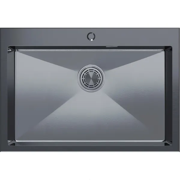 Изображение товара Мойка кухонная Mixline Pro 559604 (черный графит, с сифоном)