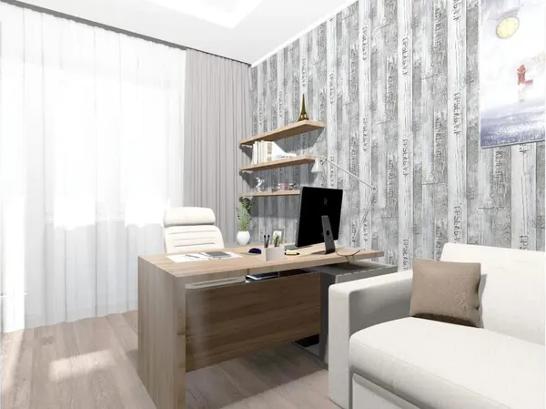 Изображение товара Панель ПВХ Sanrelia Стандарт New Карабельный лофт серый (2700x250x7мм)