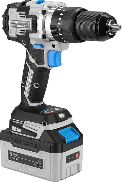 Изображение товара Аккумуляторная дрель-шуруповерт Deko DKCD20V Pro Impact / 081-1199