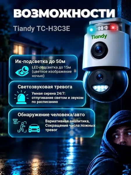 Изображение товара IP-камера Tiandy TC-H363N 3Мп
