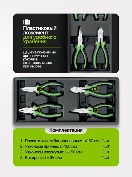 Изображение товара Набор губцевого инструмента ForsLine FL-T5046 (67451)