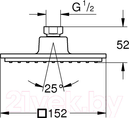 Изображение товара Лейка верхнего душа GROHE Euphoria Cube 27705000