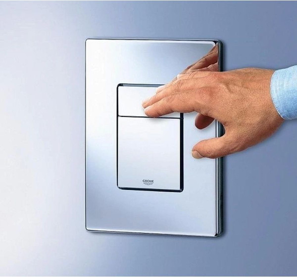 Изображение товара Инсталляция для унитаза GROHE Rapid SL 38772001 (с кнопкой, хром)