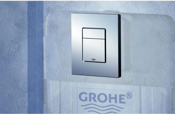 Изображение товара Инсталляция для унитаза GROHE Rapid SL 38772001 (с кнопкой, хром)