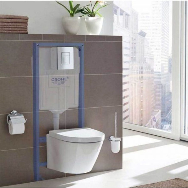 Изображение товара Инсталляция для унитаза GROHE Rapid SL 38772001 (с кнопкой, хром)