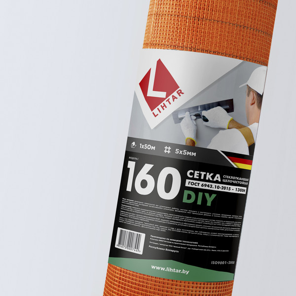 Изображение товара Стеклосетка Lihtar DIY 160 (1300) 5x5 1x50м (ГОСТ)