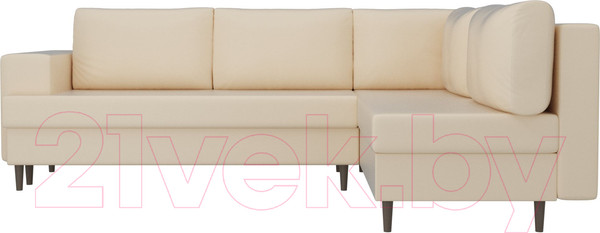 Изображение товара Диван угловой Лига Диванов Сильвана 198 правый (экокожа бежевый)