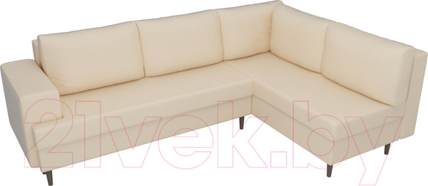 Изображение товара Диван угловой Лига Диванов Сильвана 198 правый (экокожа бежевый)