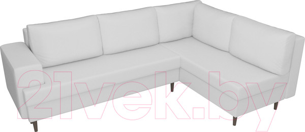 Изображение товара Диван угловой Лига Диванов Сильвана 198 правый (экокожа белый)