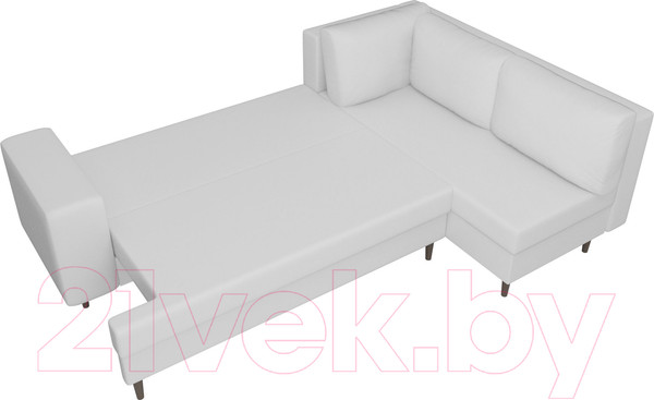 Изображение товара Диван угловой Лига Диванов Сильвана 198 правый (экокожа белый)
