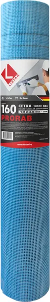 Стеклосетка Lihtar Фасадная Prorab 160 (1500) 5x5 1x50м (ГОСТ)
