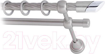 Изображение товара Карниз для штор Lm Decor Луна 056 2р витой (сатин, 2.8м)