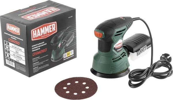 Изображение товара Эксцентриковая шлифовальная машина Hammer Flex OSM260
