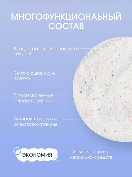 Изображение товара Стиральный порошок Pure Lab Аромат Цветочных Полей (1кг)