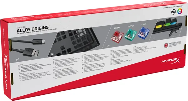 Изображение товара Клавиатура HyperX Alloy Origins / 4P4F6AA