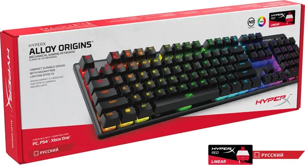 Изображение товара Клавиатура HyperX Alloy Origins / 4P4F6AA