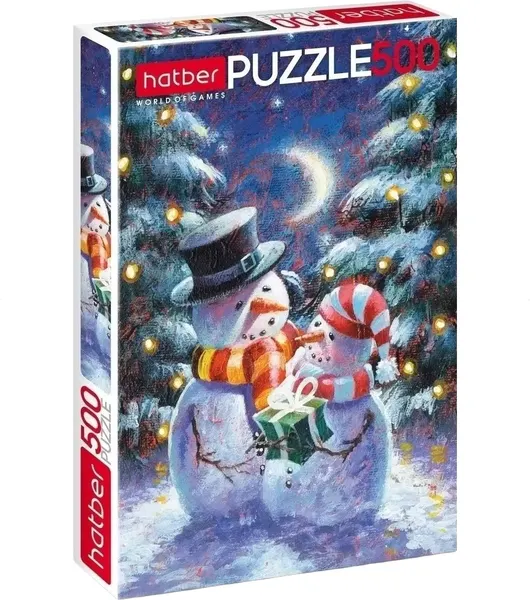 Изображение товара Пазл Hatber Снежные друзья / 500ПЗ2_30812 (500эл)