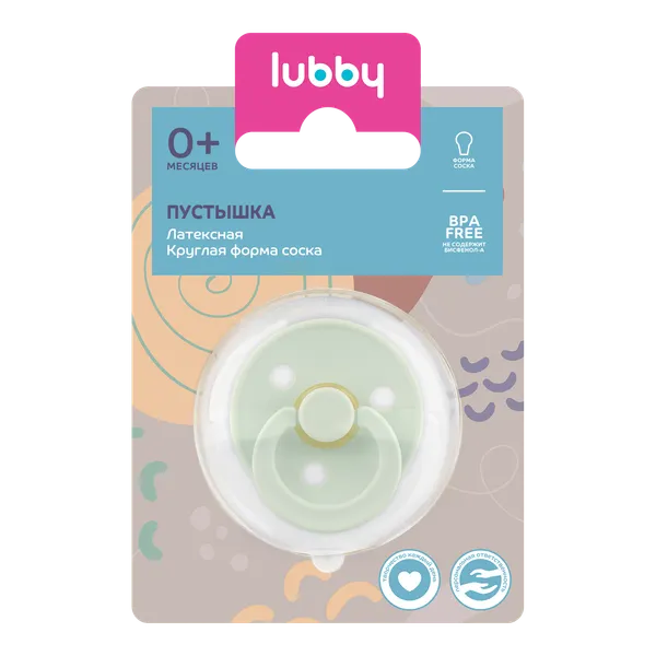 Изображение товара Пустышка Lubby 33020/12 (латексная)