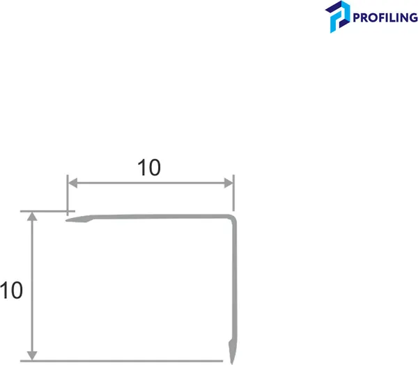 Изображение товара Профиль декоративный Profiling ПН-10x10 (2.7м, шампань)