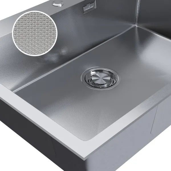 Изображение товара Мойка кухонная Mixline Pro 559595 (сатин, с сифоном)