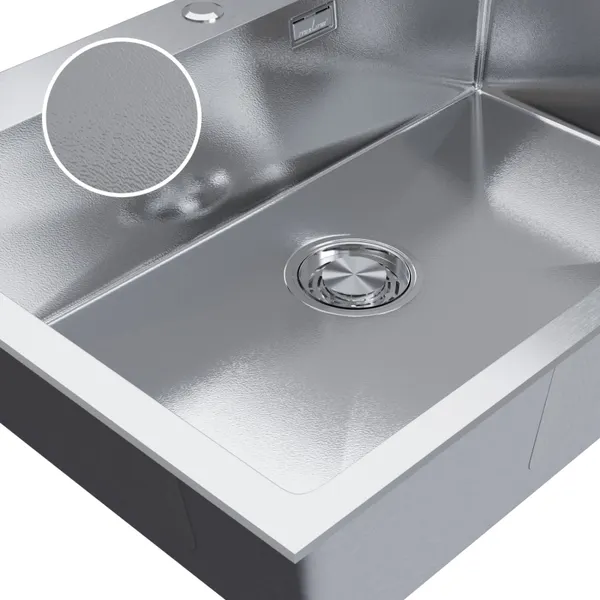 Изображение товара Мойка кухонная Mixline Pro 559603 (сатин, с сифоном)