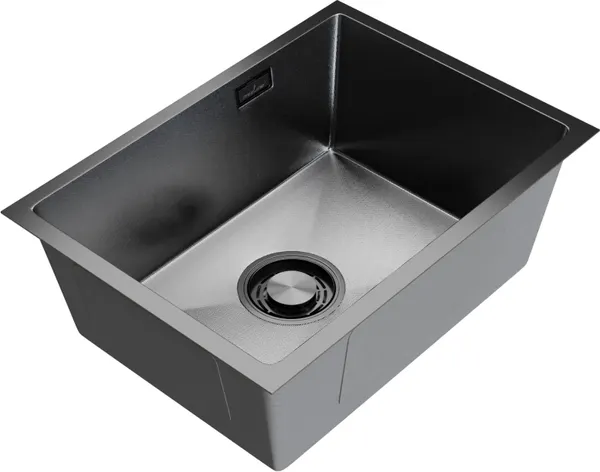 Изображение товара Мойка кухонная Mixline Pro 559609 (черный графит, с сифоном)