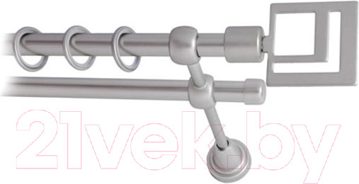 Изображение товара Карниз для штор Lm Decor Квадро 179 2р гладкий (сатин, 4м)