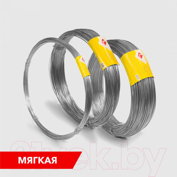 Изображение товара Проволока вязальная Lihtar D 2.0мм (1кг, оцинкованная)