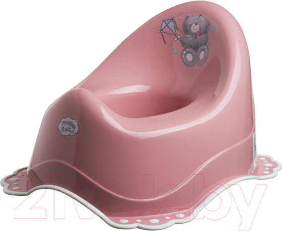 Изображение товара Детский горшок Maltex Мишка / 4064 (темно-розовый/белый)