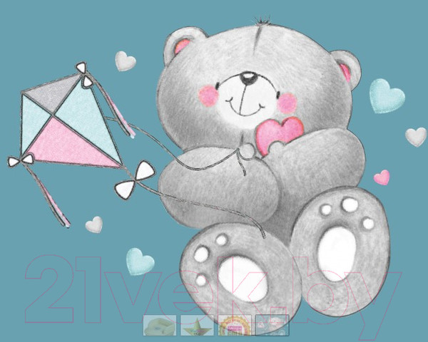 Изображение товара Детский горшок Maltex Трон Мишка / 1957 (темно-розовый/белый)