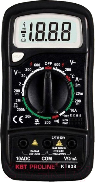 Изображение товара Мультиметр цифровой КВТ Proline KT 838 / 79128