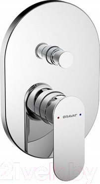 Изображение товара Внешняя часть смесителя скрытого монтажа Bravat Gina PB865104CP-2-ENG