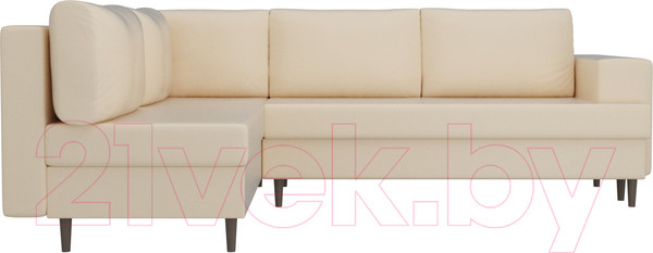 Изображение товара Диван угловой Лига Диванов Сильвана 198 левый (экокожа бежевый)